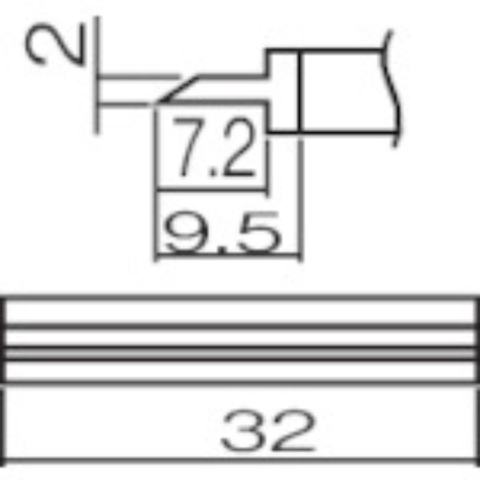白光 こて先 スパチュラ 32(Tcode:2946394)