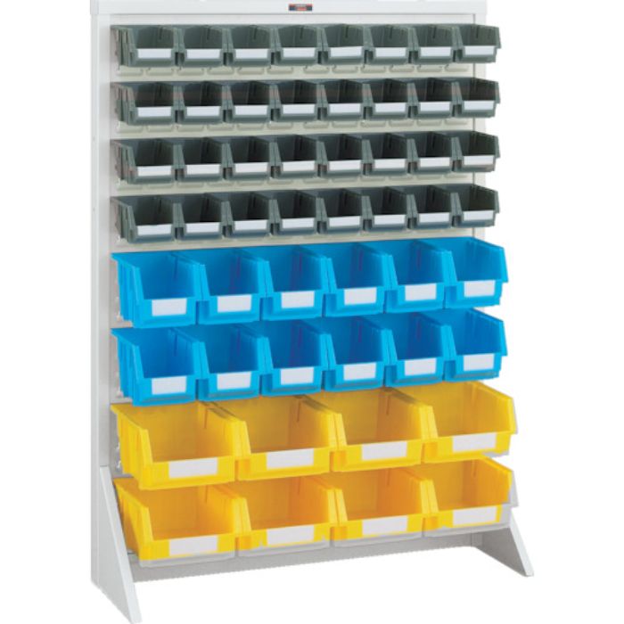 TRUSCO パネルコンテナラック 910X320XH1240 小X32 中X12 大X8付(Tcode:2639142)