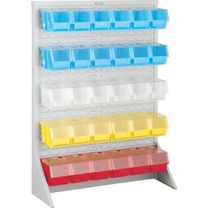 TRUSCO パネルコンテナラック 910X320XH1240 中X30 フタ付 (Tcode:2639149)