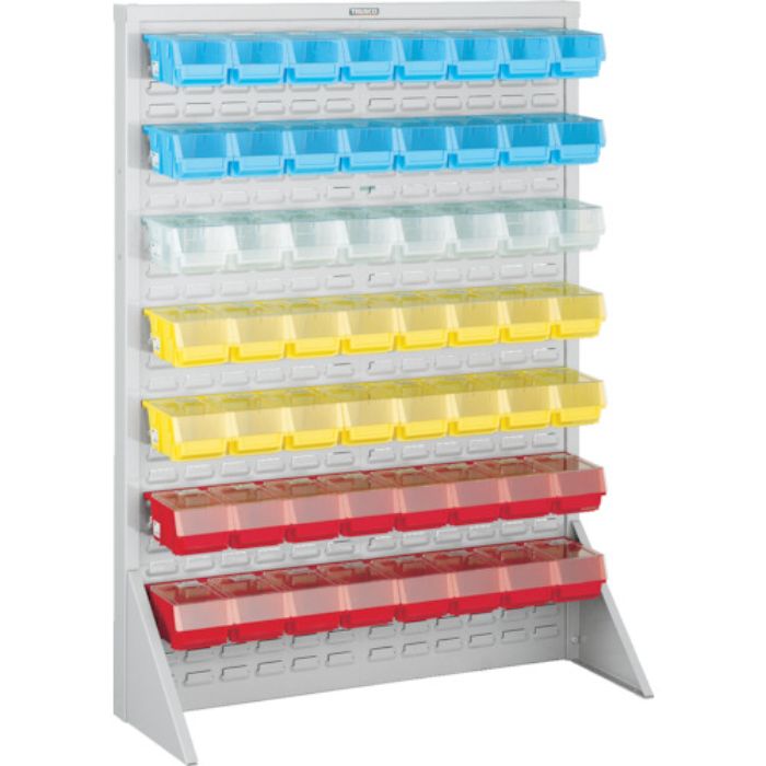 TRUSCO パネルコンテナラック 910X320XH1240 小X56 フタ付 (Tcode:2639150)