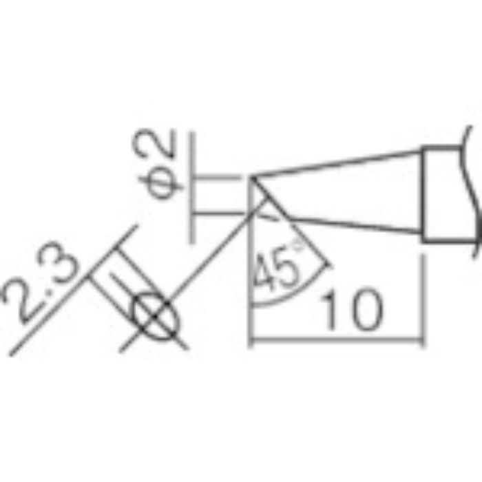 白光 こて先 2BC型(Z)(Tcode:2945789)