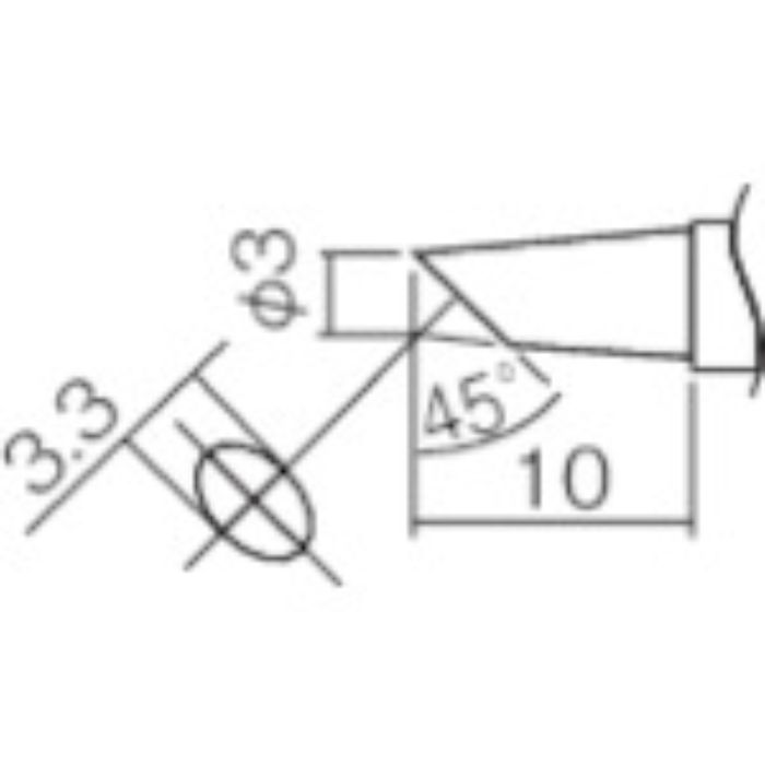 白光 こて先 3BC型(Z)(Tcode:2985667)