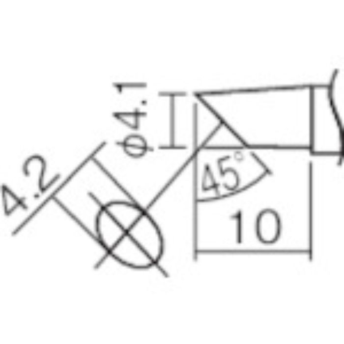白光 こて先 4C型(Z)(Tcode:2945894)
