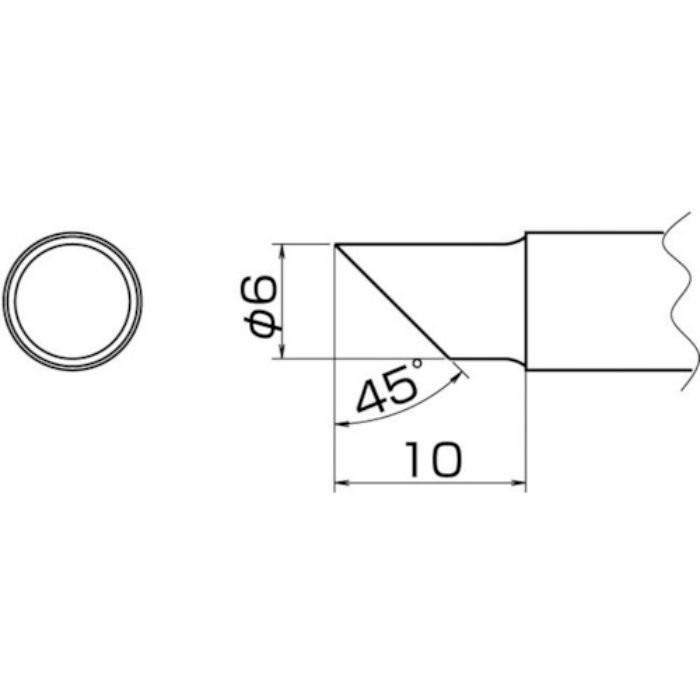 白光 こて先 6C型(Tcode:4004019)