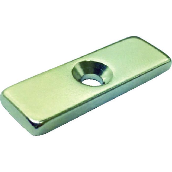 TRUSCO ネオジム角形磁石 皿ねじ穴付 20mm×10mm×4mm M3 1個入(Tcode:1156958)