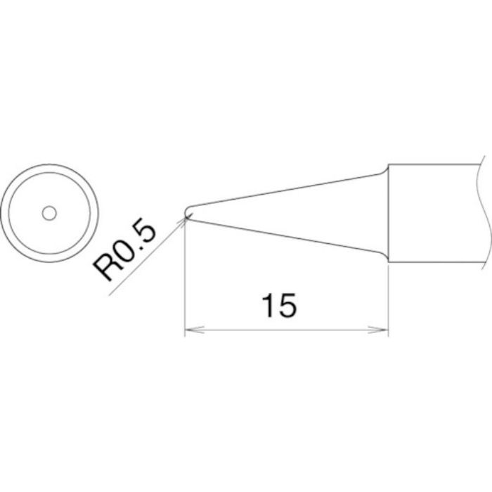 白光 こて先 2BL型(Tcode:4004108)