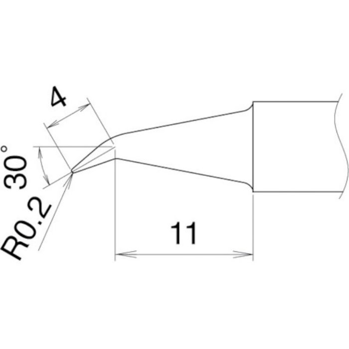 白光 こて先 0.2J型(Tcode:4004213)