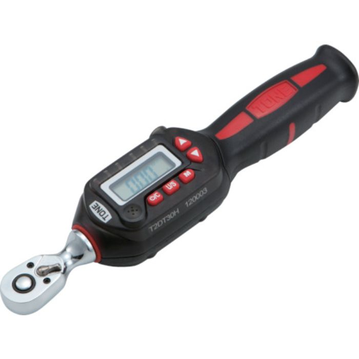 TONE トルクレンチ(デジタル式) ラチェットデジトルク トルク調整範囲6〜30N・m(Tcode:4334426)