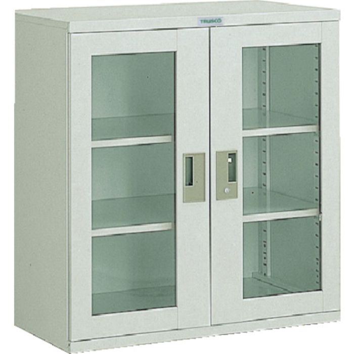 TRUSCO コンテナラックケース バンラックケース M型 両開き扉 844X340XH880(Tcode:5010276)