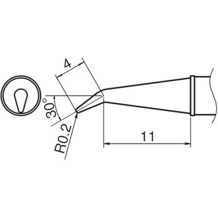 白光 こて先/0.2RSB型(Tcode:7517114)
