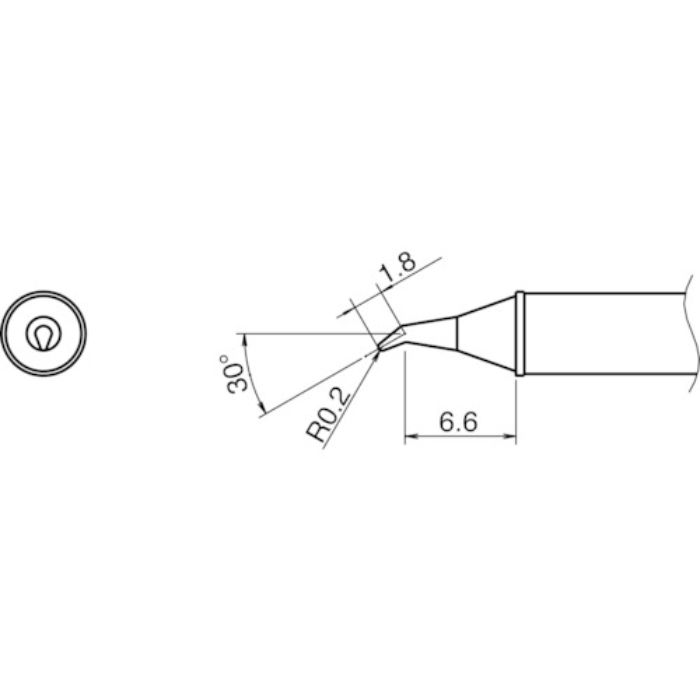 白光 こて先/0.2RSSB型(Tcode:7517131)