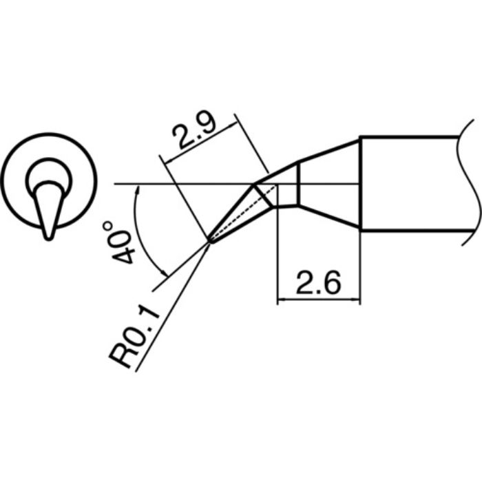 白光 こて先 J型(Tcode:1114076)