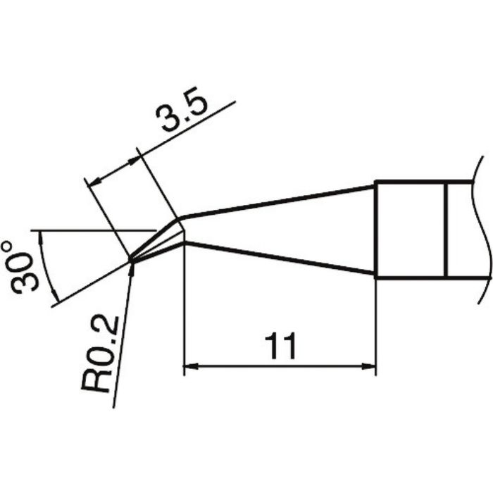 白光 こて先 0.2J型(Tcode:1639841)