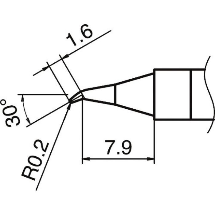 白光 こて先 0.2JS型(Tcode:1641331)