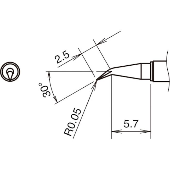 白光 こて先JS型 400℃(Tcode:3156318)