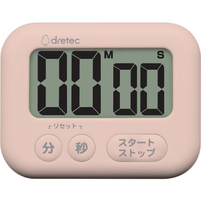 dretec 大画面タイマー「シャボン」 ピンク(Tcode:4689485)