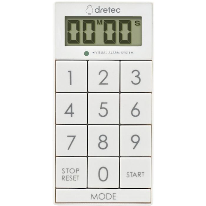 dretec デジタルタイマー「スリムキューブ」 ホワイト(Tcode:4689472)