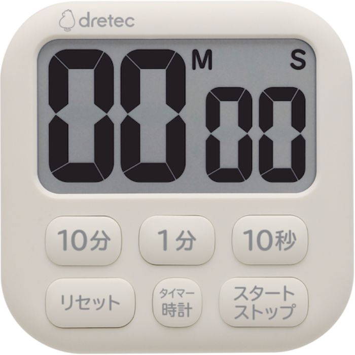 dretec 抗菌タイマー「ポポラ6」 アイボリー(Tcode:4690970)