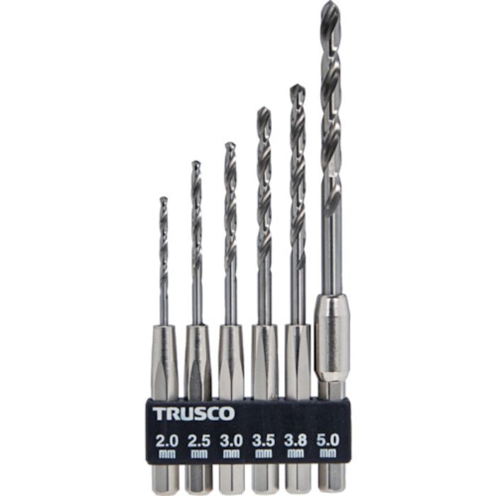 TRUSCO 六角軸鉄工ドリル 6本組(Tcode:5624132)
