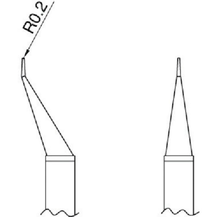 白光 こて先 CHIP 0.5I型2本入り(Tcode:4004248)