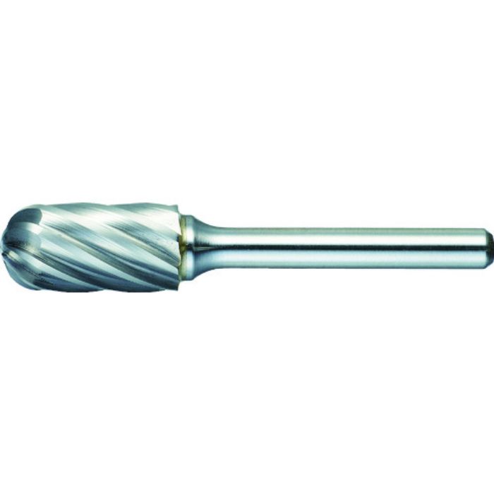 TRUSCO 超硬バー 先丸円筒型 Φ12.7X刃長25X軸6 アルミカット(Tcode:3840883)