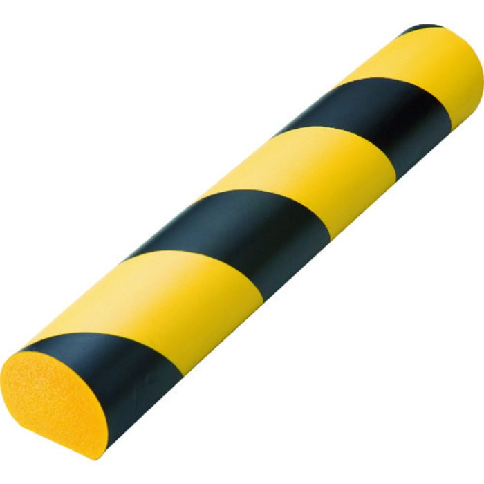TRUSCO 安心クッション かまぼこ型 1本入り 黒/黄(Tcode:4157281)