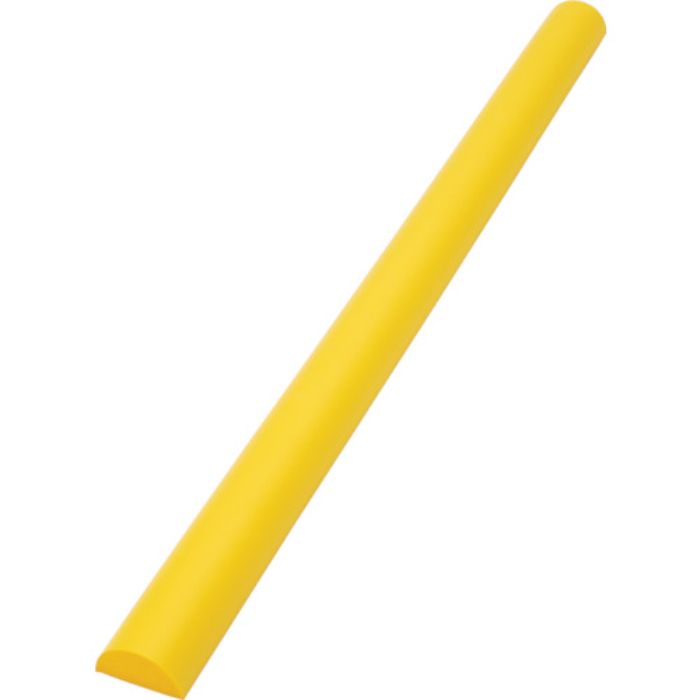 TRUSCO 安心クッション 半円型 0.9m 1本入 イエロー(Tcode:8187043)