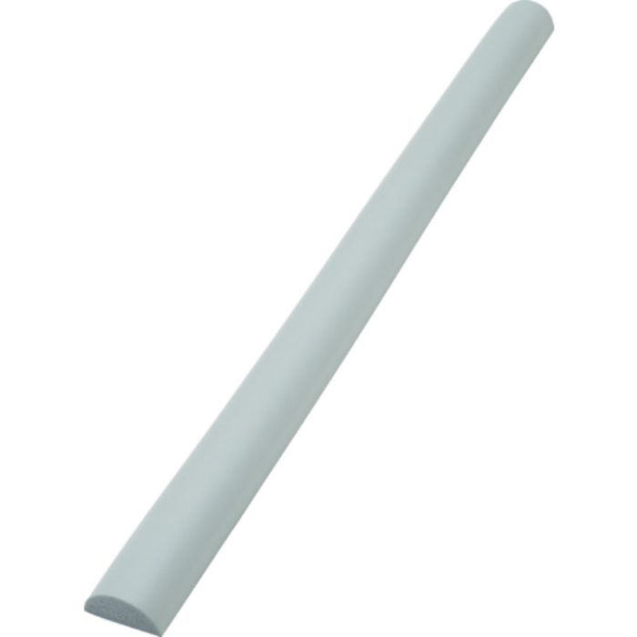 TRUSCO 安心クッション 半円型 0.9m 1本入 ライトグレー(Tcode:8187044)