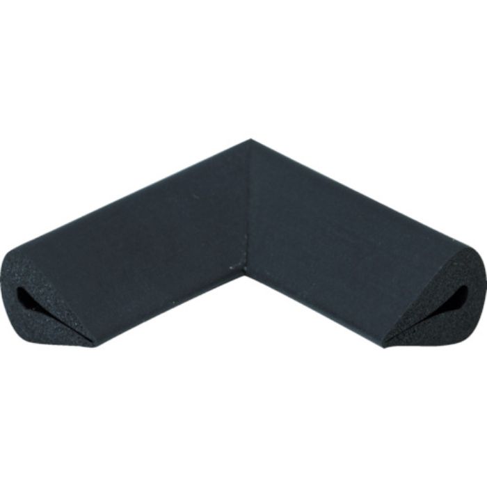TRUSCO 安心クッション はさみこみ型 コーナー用 幅15mm ブラック(Tcode:8187049)