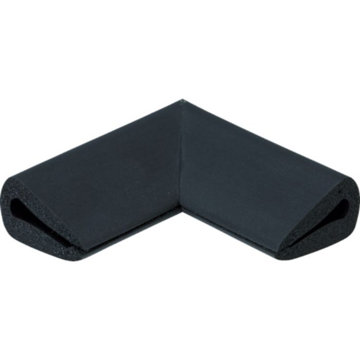 TRUSCO 安心クッション はさみこみ型 コーナー用 幅18mm ブラック(Tcode:8187051)