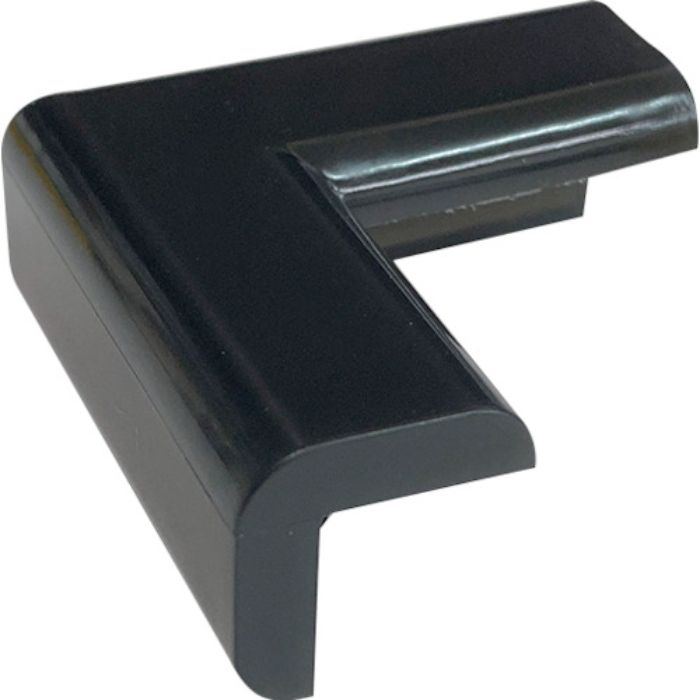 TRUSCO 屋外用安心クッションコーナー 極細 1本入り ブラック(Tcode:2564575)