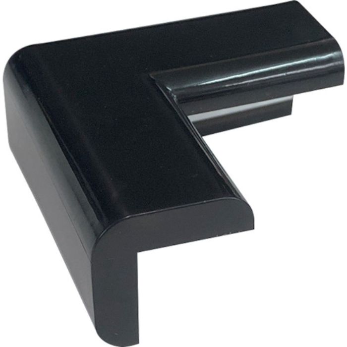 TRUSCO 屋外用安心クッションコーナー 細 1本入り ブラック(Tcode:2564576)