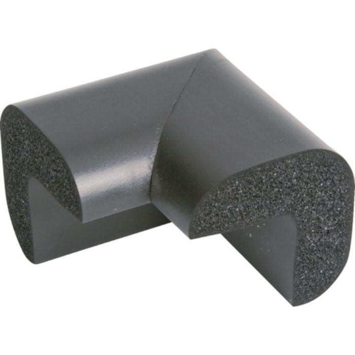 TRUSCO 安心クッション コーナー用 大 1個入り ブラック(Tcode:4156986)