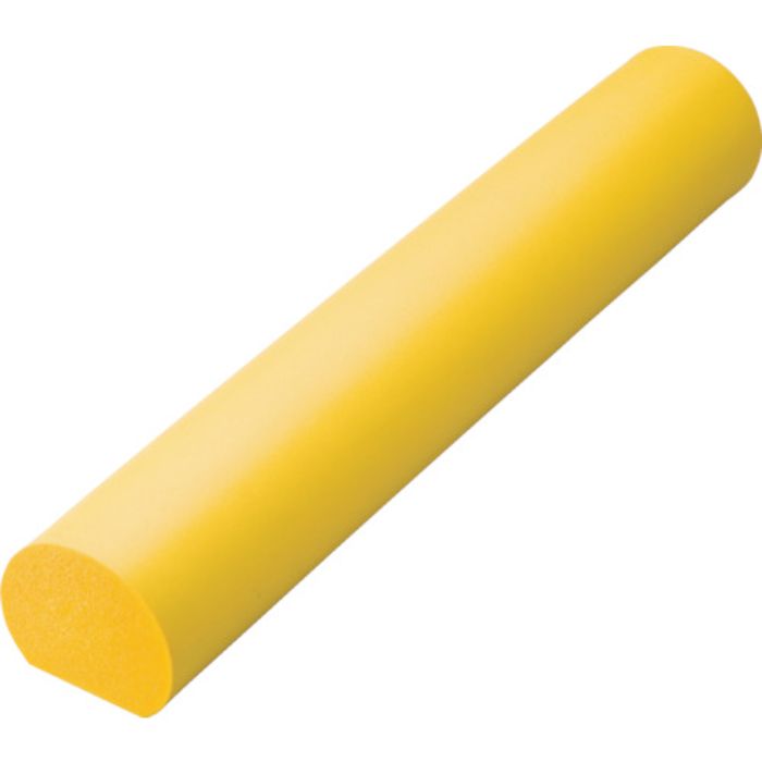 TRUSCO 安心クッション かまぼこ型 1本入り イエロー(Tcode:4157338)