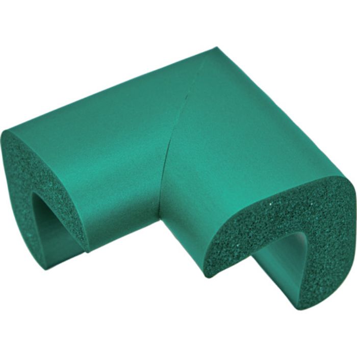 TRUSCO 安心クッション コーナー用 油面接着 極細 1個入 グリーン(Tcode:7647506)