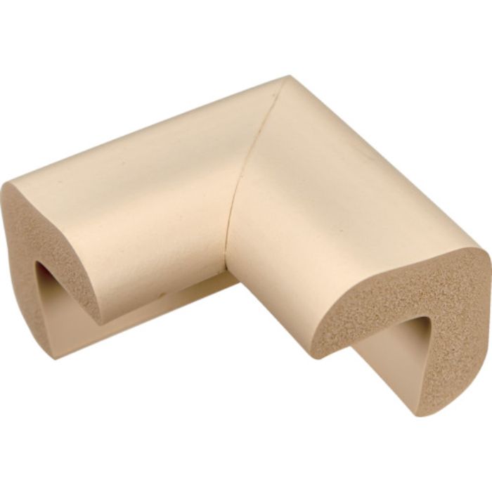 TRUSCO 安心クッション コーナー用 油面接着 極細 1個入 アイボリー(Tcode:7647522)