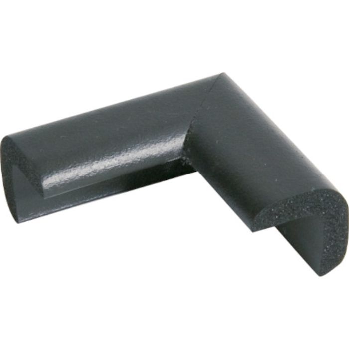 TRUSCO 安心クッション コーナー用 極細 1個入り ブラック(Tcode:4156862)