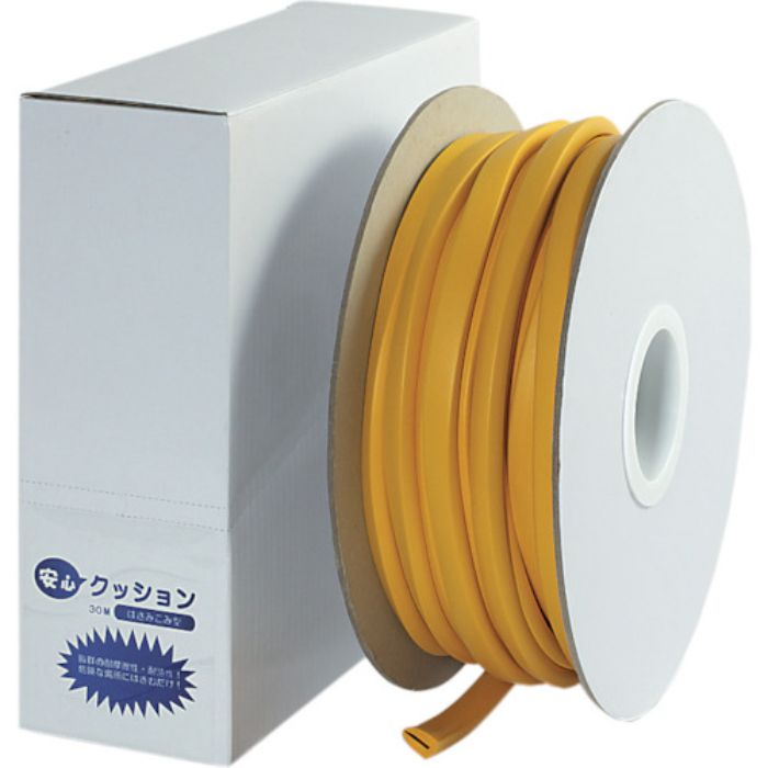 TRUSCO 安心クッションはさみこみ型ロール巻き 30m イエロー(Tcode:3747735)