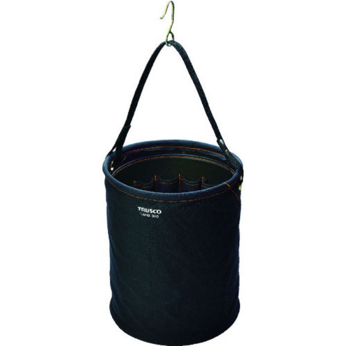 TRUSCO アタッチメント付電工バケツ Φ300X350 黒色(Tcode:1151128)
