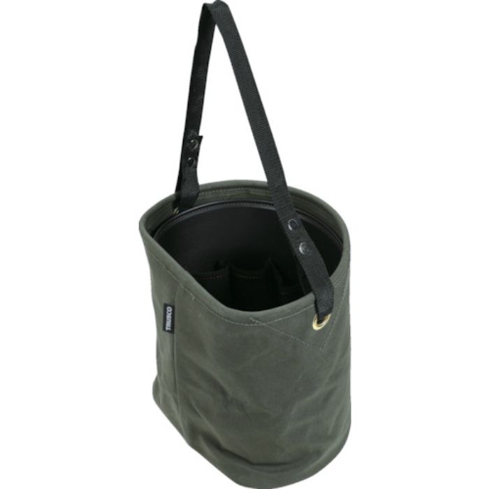 TRUSCO D型電工バケツ W263XD220XH250 オリーブドラブ色(Tcode:2569323)