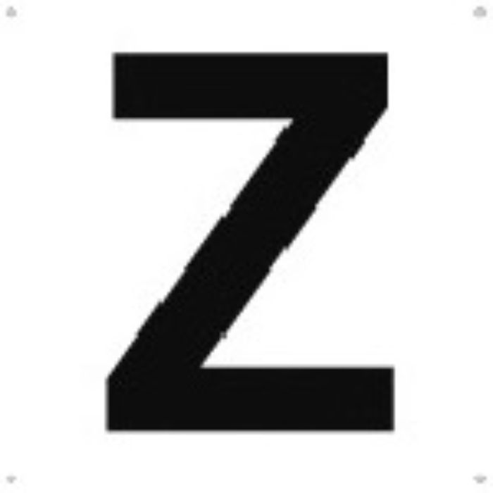 TRUSCO 表示板 アルファベット「Z」 420X420