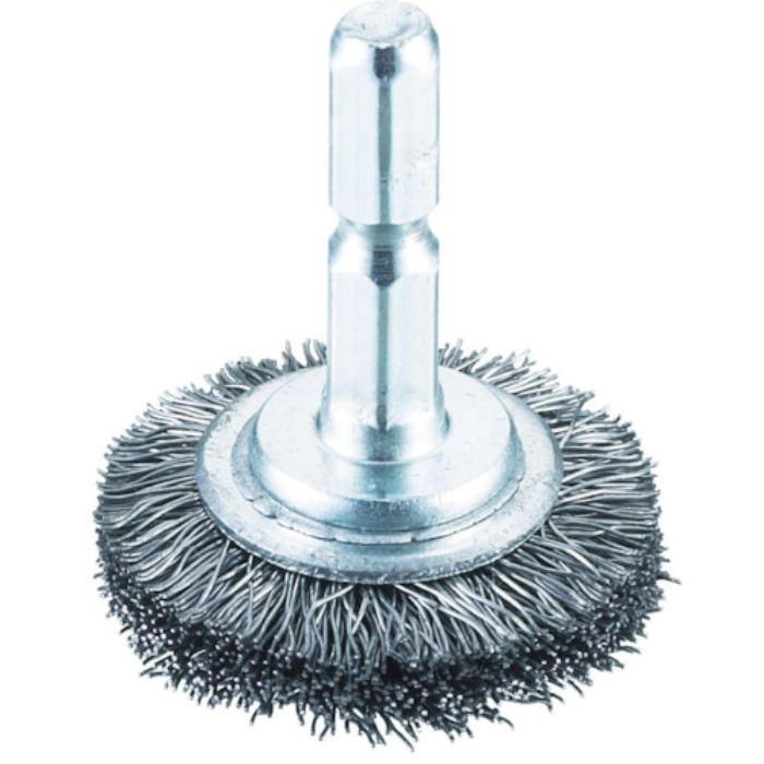 TRUSCO 軸付ホイールブラシ φ32X軸6.35 鋼線0.3(Tcode:3521079)