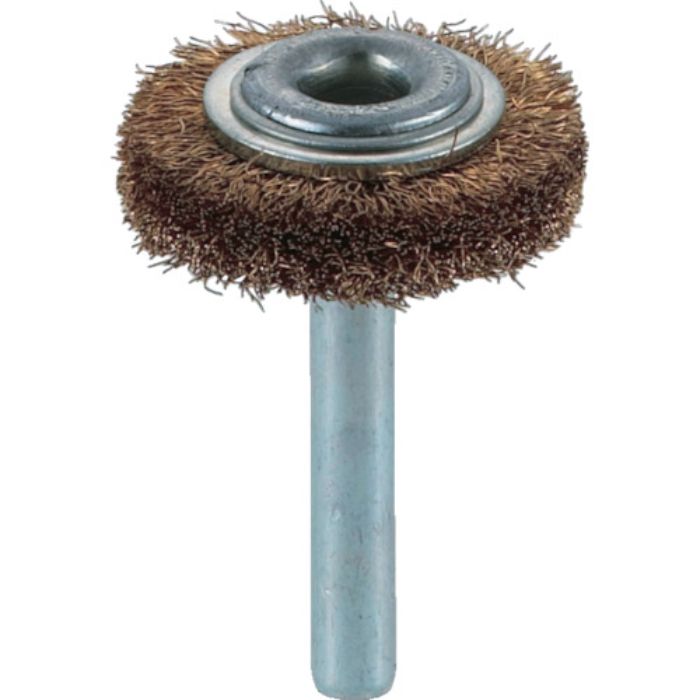 TRUSCO 軸付ホイールブラシ φ32X軸6 真鍮 線径0.15(Tcode:2590077)