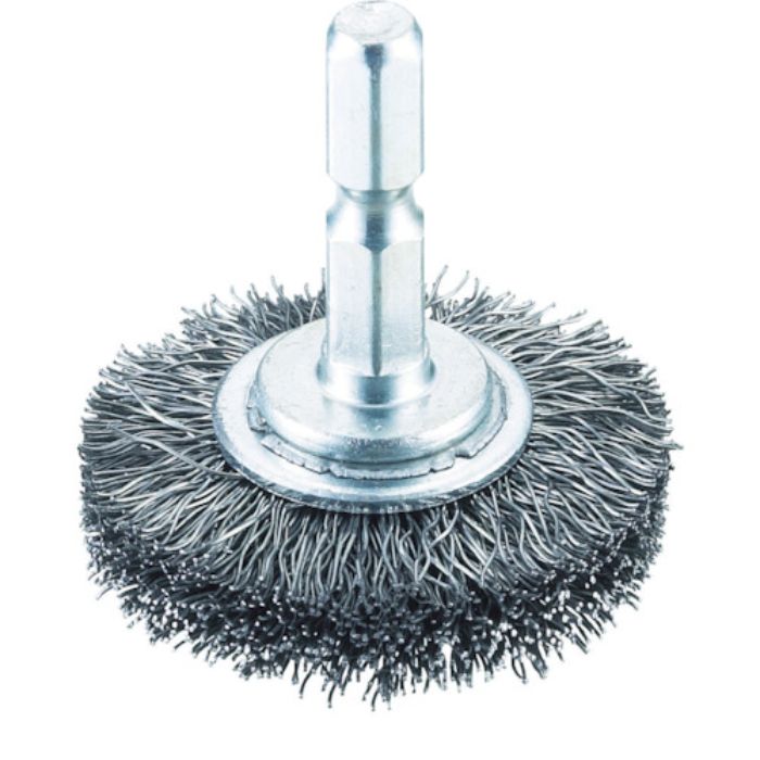 TRUSCO 軸付ホイールブラシ φ38X軸6.35 鋼線0.3(Tcode:3521095)