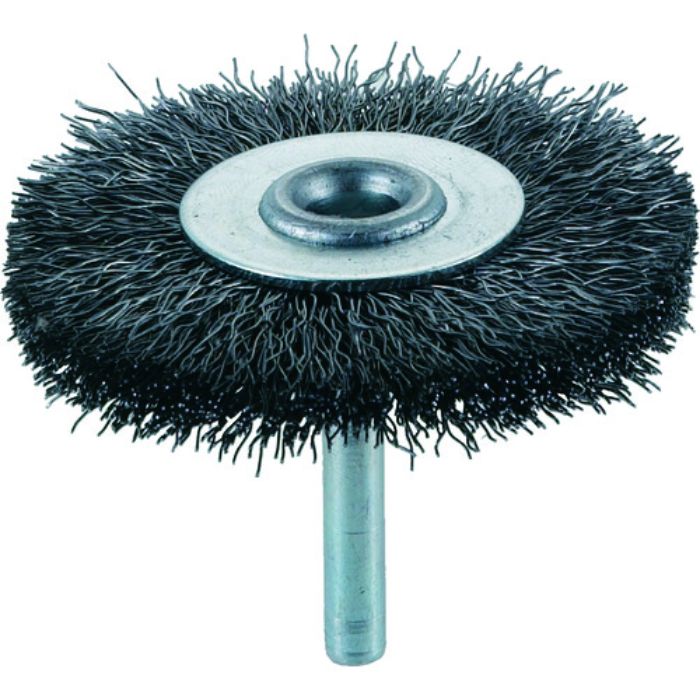 TRUSCO 軸付ホイールブラシ φ65X軸6 鋼線 線径0.3(Tcode:2619482)