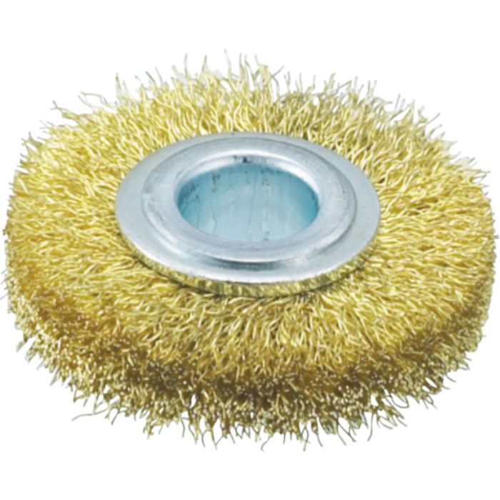 TRUSCO ホイルブラシ 38X10mm穴 真鍮線 線径0.15(Tcode:3291251)