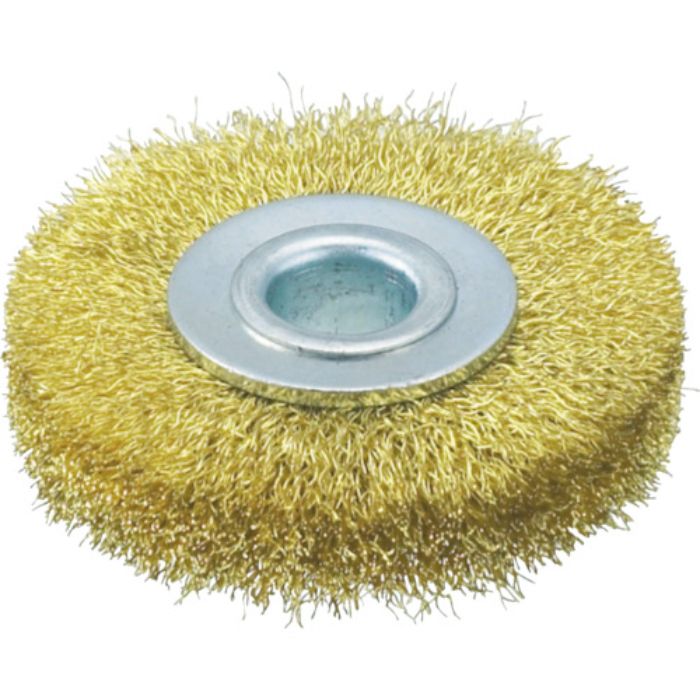TRUSCO ホイルブラシ 50X10mm穴 真鍮線 線径0.15(Tcode:3291260)
