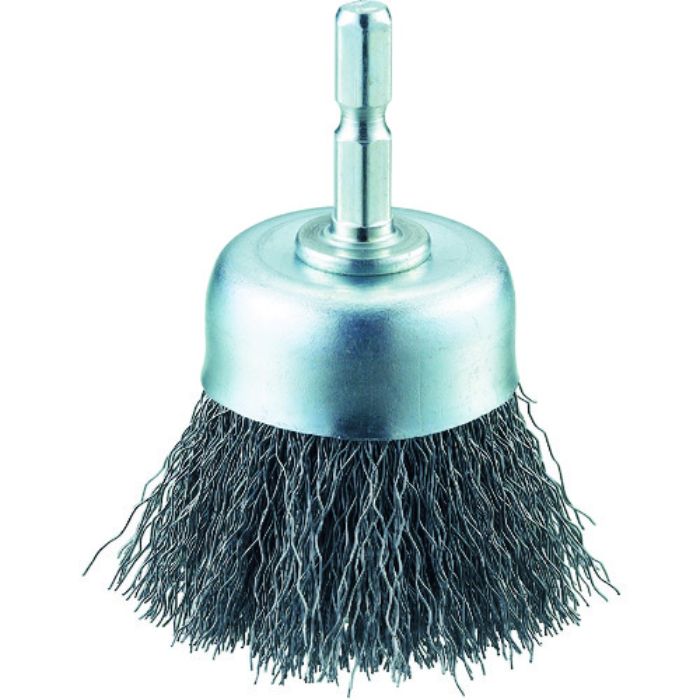 TRUSCO 軸付カップブラシ φ50X軸6.35 鋼線 線径0.3(Tcode:3521028)