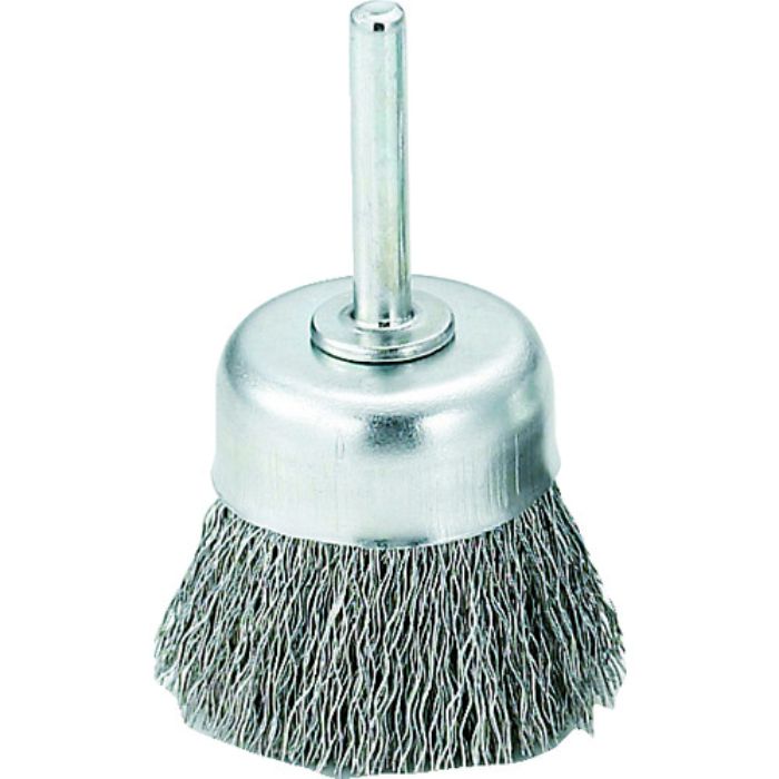 TRUSCO 軸付カップブラシ φ50X軸6 ステンレス線 線径0.3(Tcode:2589877)