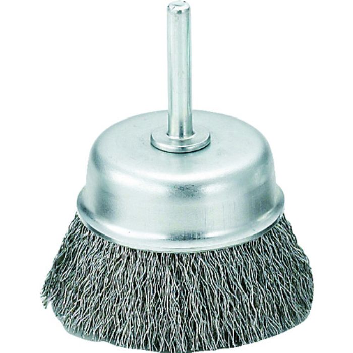 TRUSCO 軸付カップブラシ φ65X軸6 ステンレス線 線径0.3(Tcode:2589885)